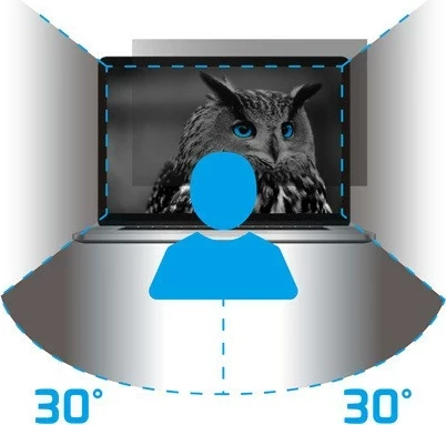 Filtri privat Natec Owl 17.3", 16:9, i zi