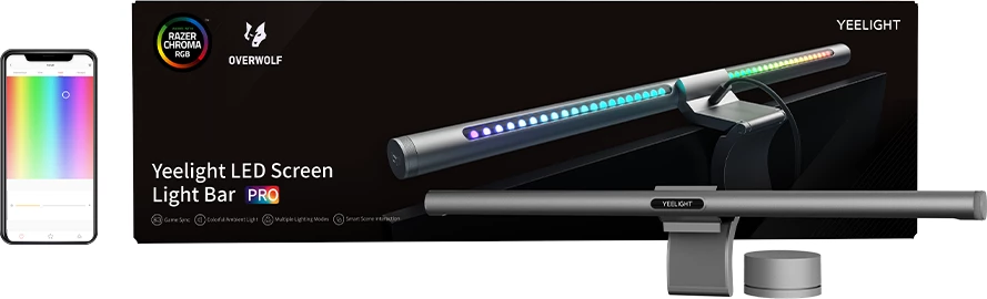 Llambë monitori Yeelight Screen Light Bar Pro YLTD003, RGB, argjendi