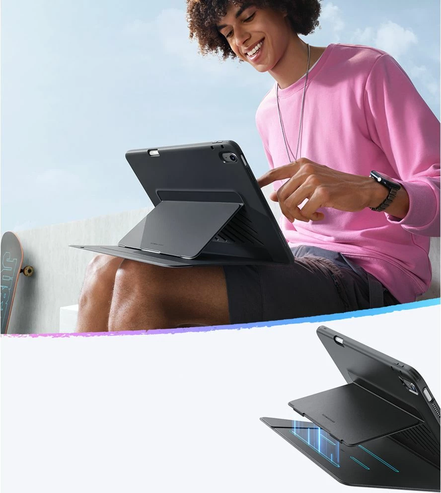 Mbështjellës ESR Flip Hybrid për iPad 10.9" (10 gen.)/11" (11 gen.), e zezë