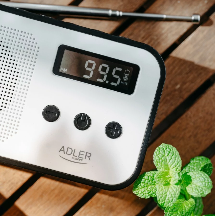 Radio digjitale Adler AD1907 PLL, e bardhë