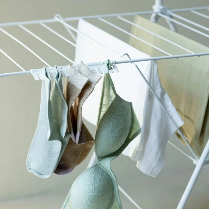 Mbajtëse çorapesh BRABANTIA Sock Holder Double Easy MPN 149788, 28 vende, set 2 copë, e bardhë