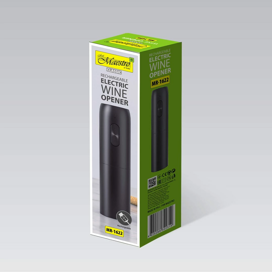 Hapëse elektrike për verë Maestro MR-1622, USB, e zezë