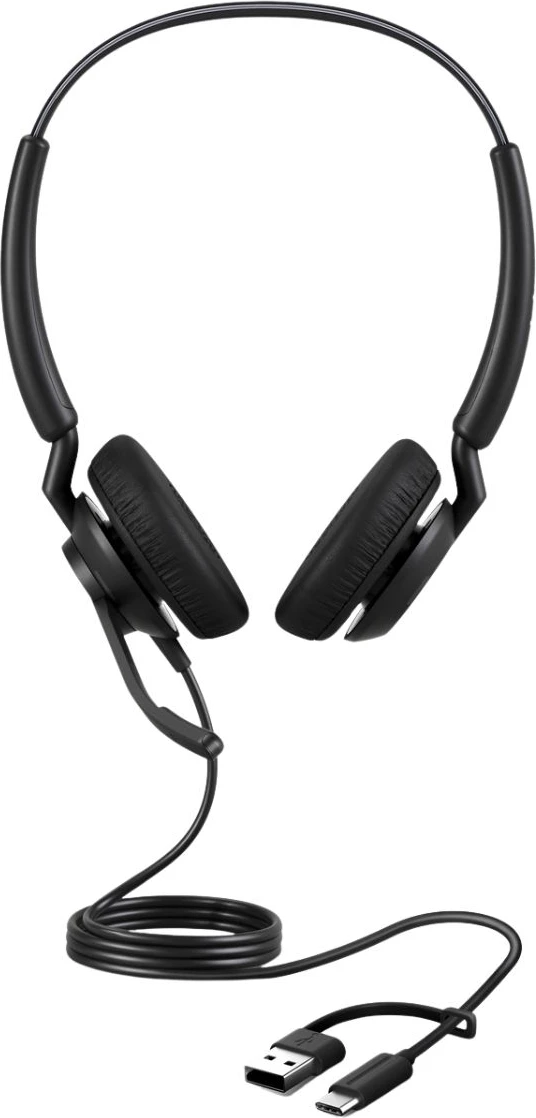 Kufje me mikrofon, Jabra, Engage 40 (4099-413-269), me kabllo USB, stereo on-ear, e zezë