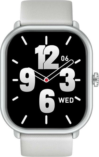 Smartwatch Zeblaze GTS 3 Pro, 1.97" AMOLED, i bardhë