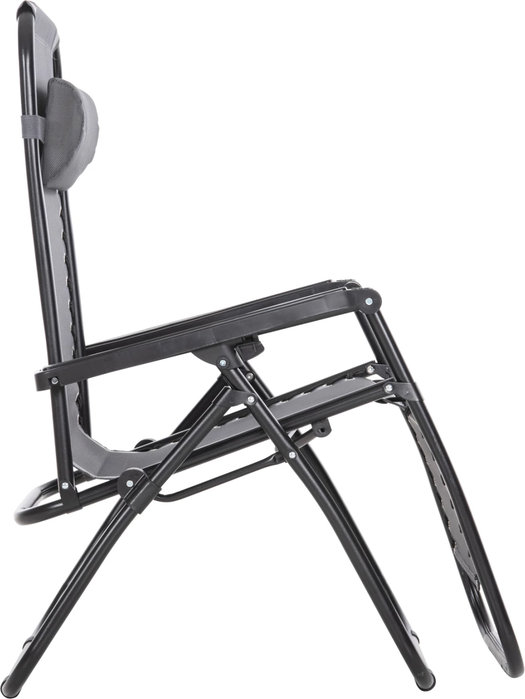 Karrige relaks COMPANION HM5095.11, metal i zi + textilene gri, 67x145x110H cm