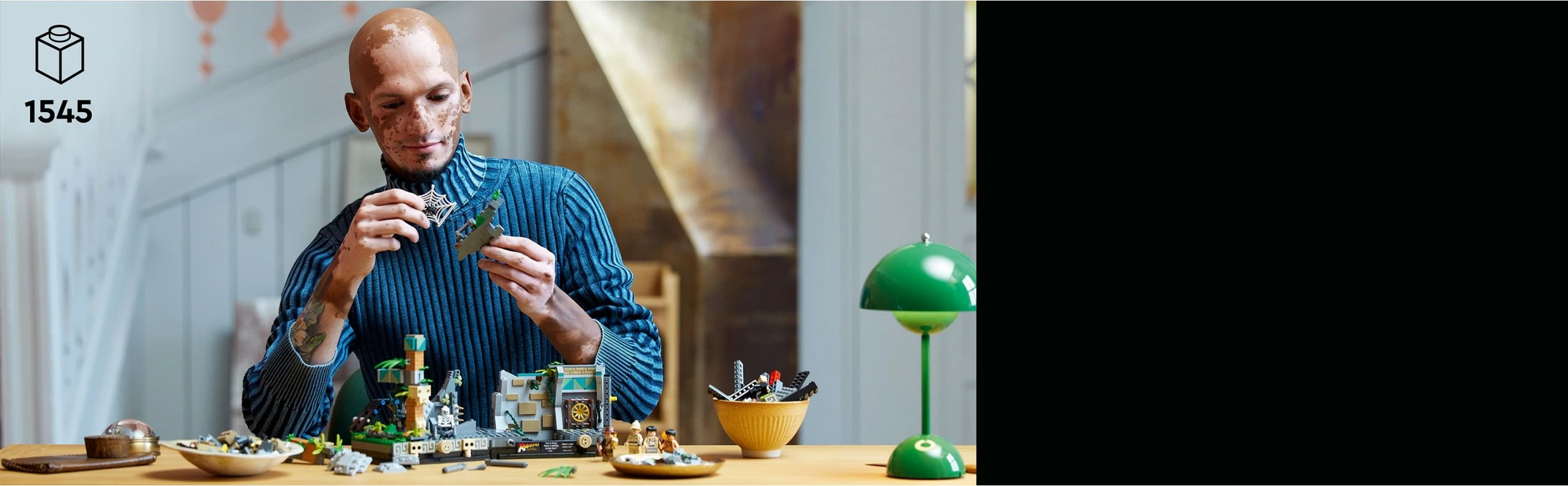 Set ndërtimi LEGO Indiana Jones 77015 Temple of the Golden Idol, 1545 pjesë, multikolor