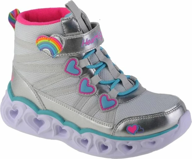 Atlete fëmijësh Skechers, argjendi