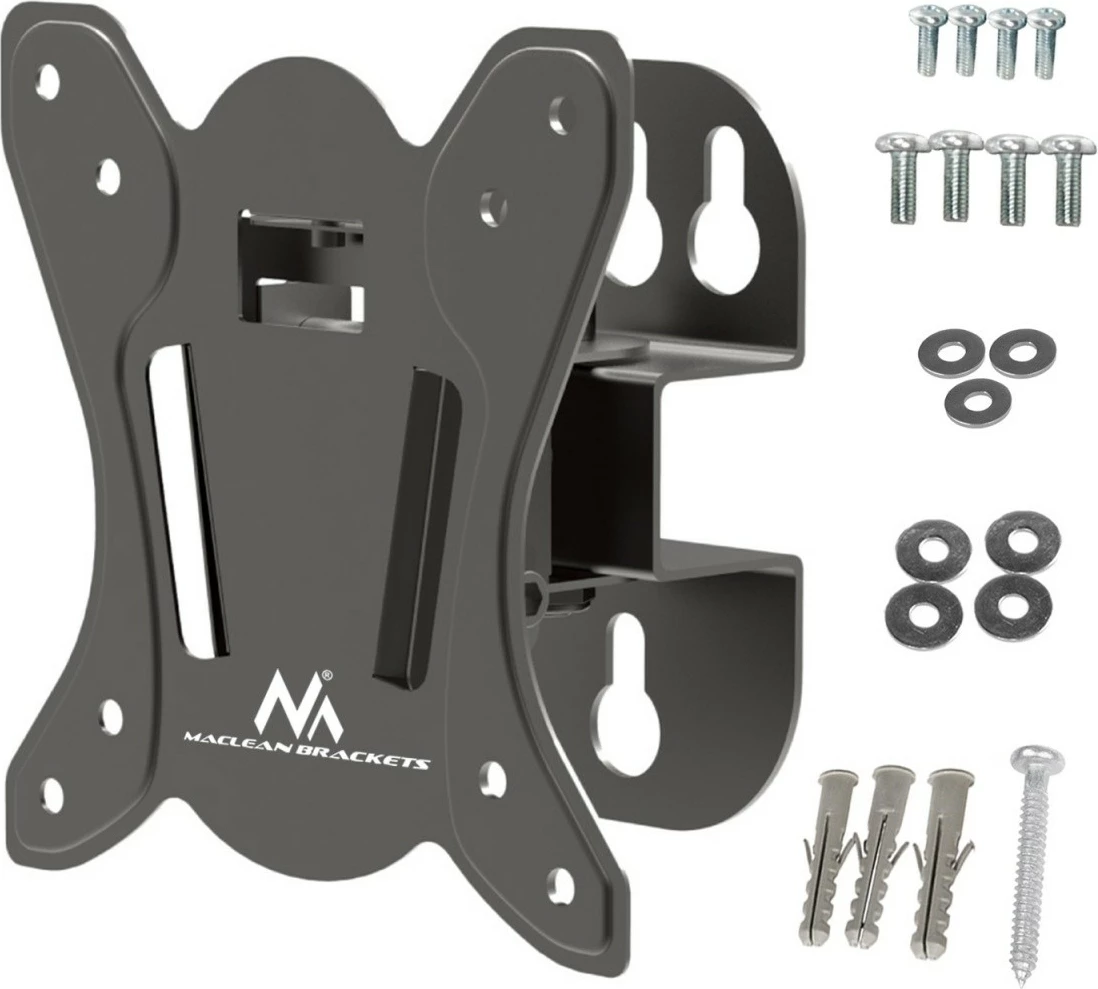 Mbajtës muri për TV/monitor Maclean MC-415 13-32 inç 30 kg VESA 75x75/100x100, i zi