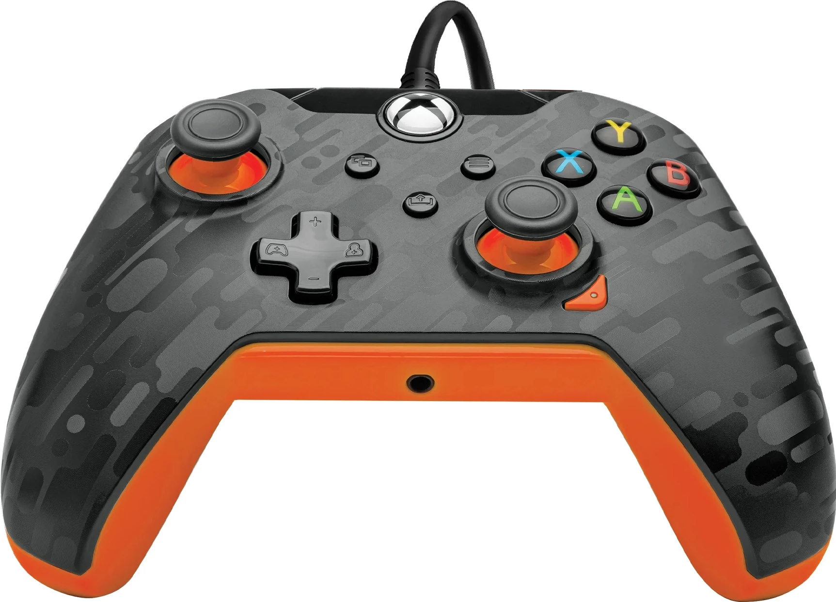 Kontroller me kabllo PDP Xbox Wired Controller Carbon Atomic, kabllo 2.5 m, gri/portokalli