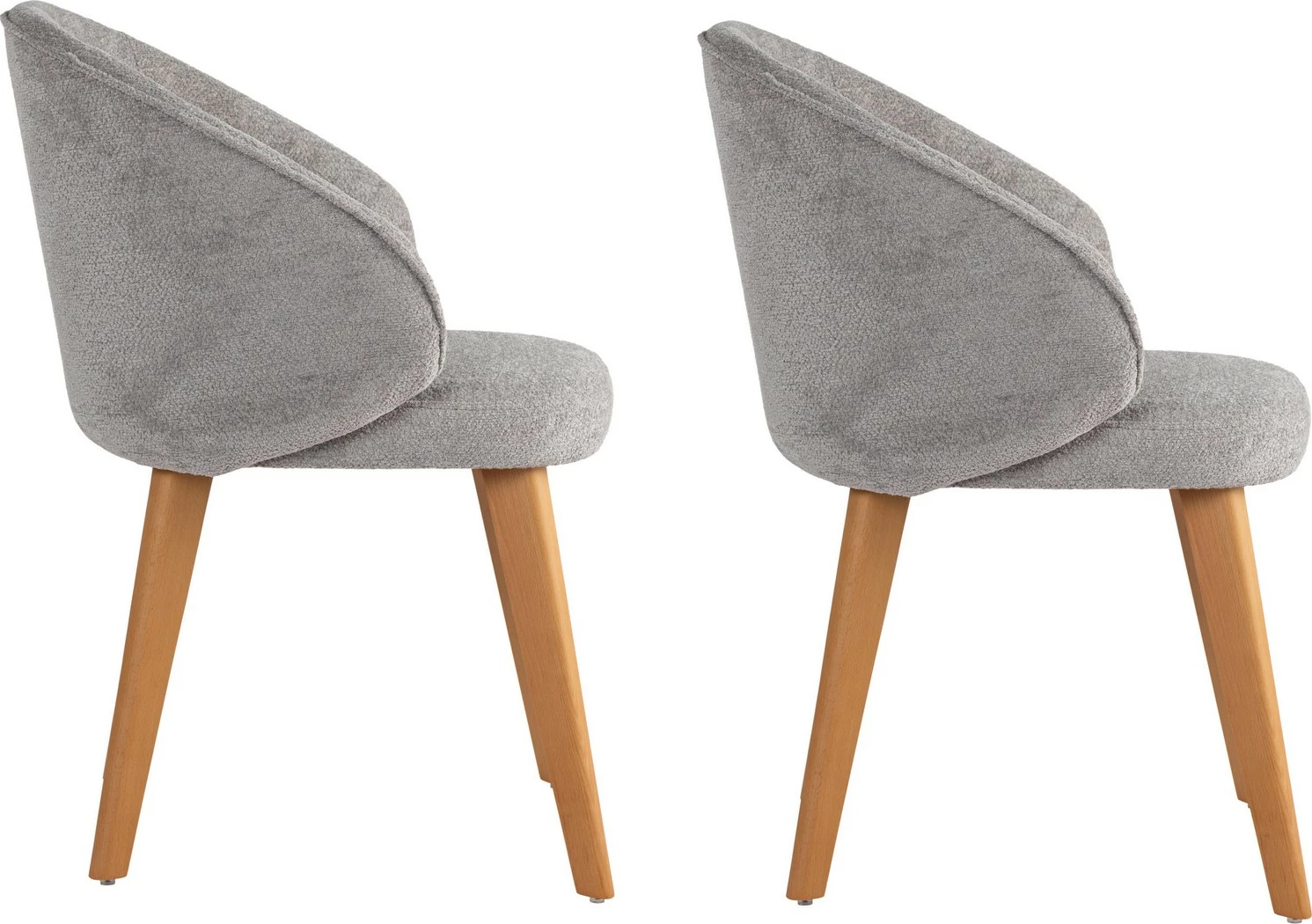 Set karrigesh (2 copë), Skye Decor, Bentley, gri, lisi i errët