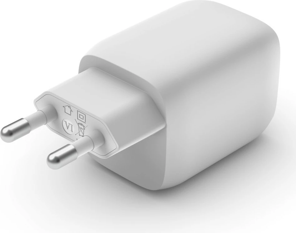Karikues Belkin WCH013vfWH, 65W, 2x USB Type-C, i bardhë