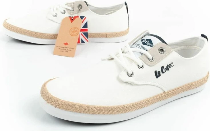 Këpucë për meshkuj Lee Cooper, të bardha