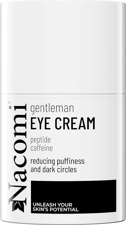 Krem për sy për meshkuj Nacomi Gentleman Brightening Eye Cream me peptide dhe kafeinë, 30ml