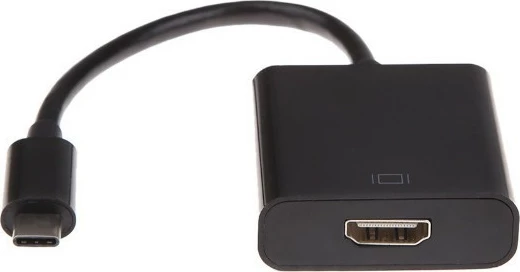 Adapter Gembird USB Type-C në HDMI (F), 15cm, i zi