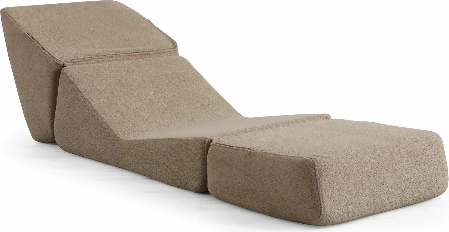 Krevat-karrige një vendës, ngjyrë krem e errët, Atelier del Sofa, Origami Convertable
