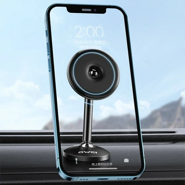 Mbajtës magnetik për telefon AWEI X22, për pult makine ose tavolinë, i zi