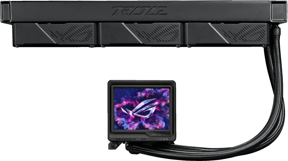 Kasë ftohje me ujë ASUS ROG Ryujin III 360 ARGB Extreme, 3x12 cm, Ekran LCD, Zezë