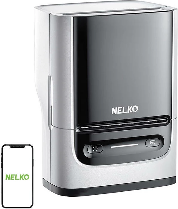 Printer etiketa termik Nelko PM220, Bluetooth, 1200 mAh, i bardhë