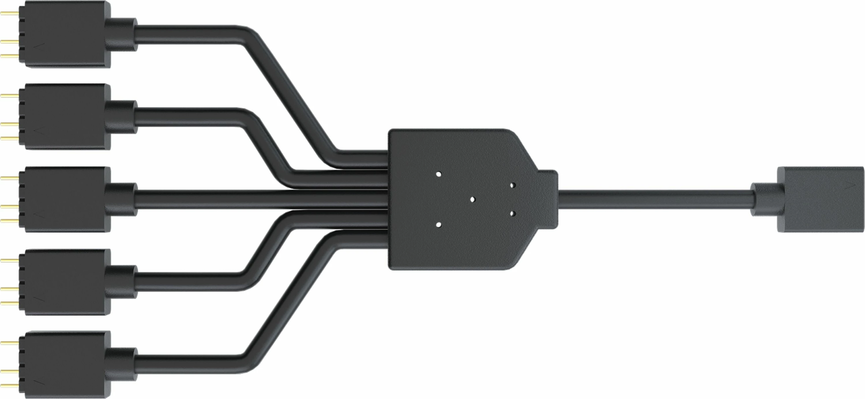Kabllo splitter ARGB 3-pin Cooler Master MFX-AWHN-1NNN5-R1 1-në-5 58 cm, e zezë