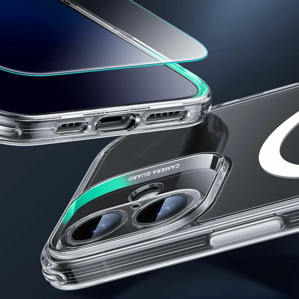 Mbështjellës ESR Classic Pro Set HaloLock për iPhone 16, me MagSafe, Transparent, set me xham mbrojtës