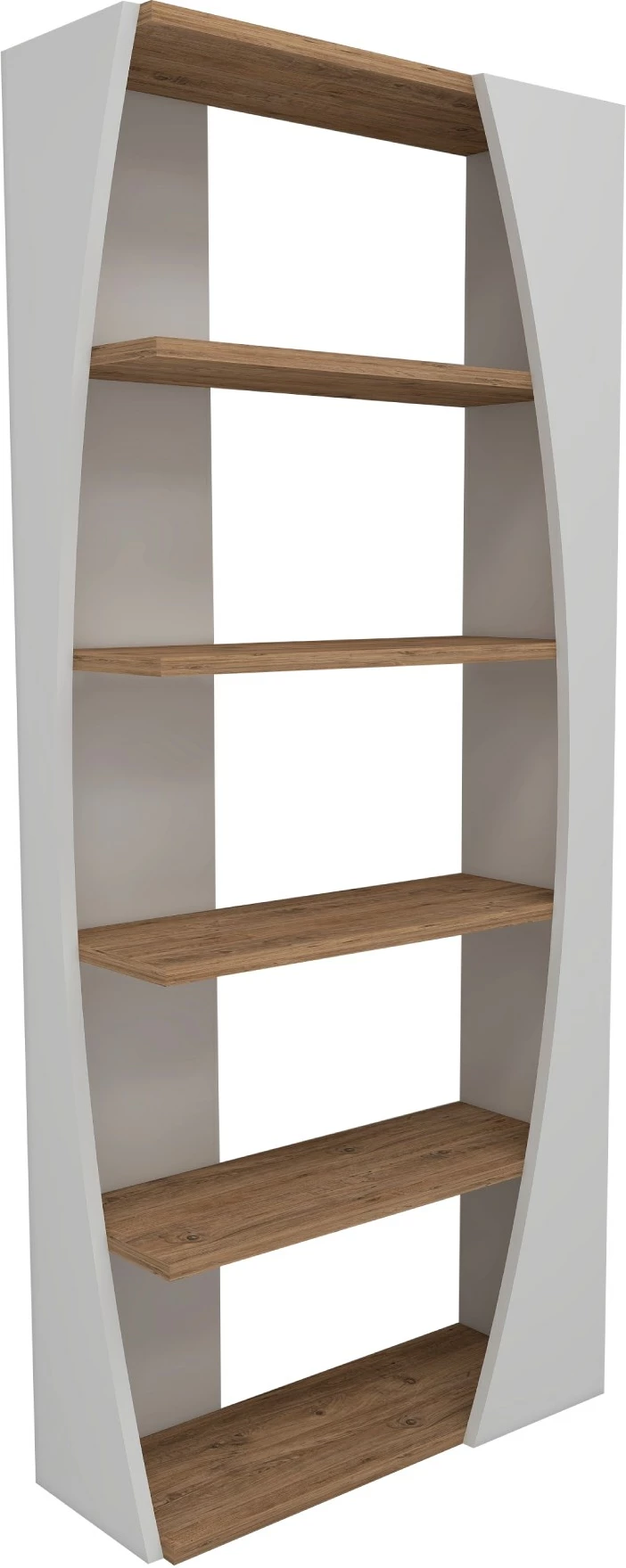 Raft librash Hanah Home, Selge, ngjyrë Atlantic Pine dhe e bardhë