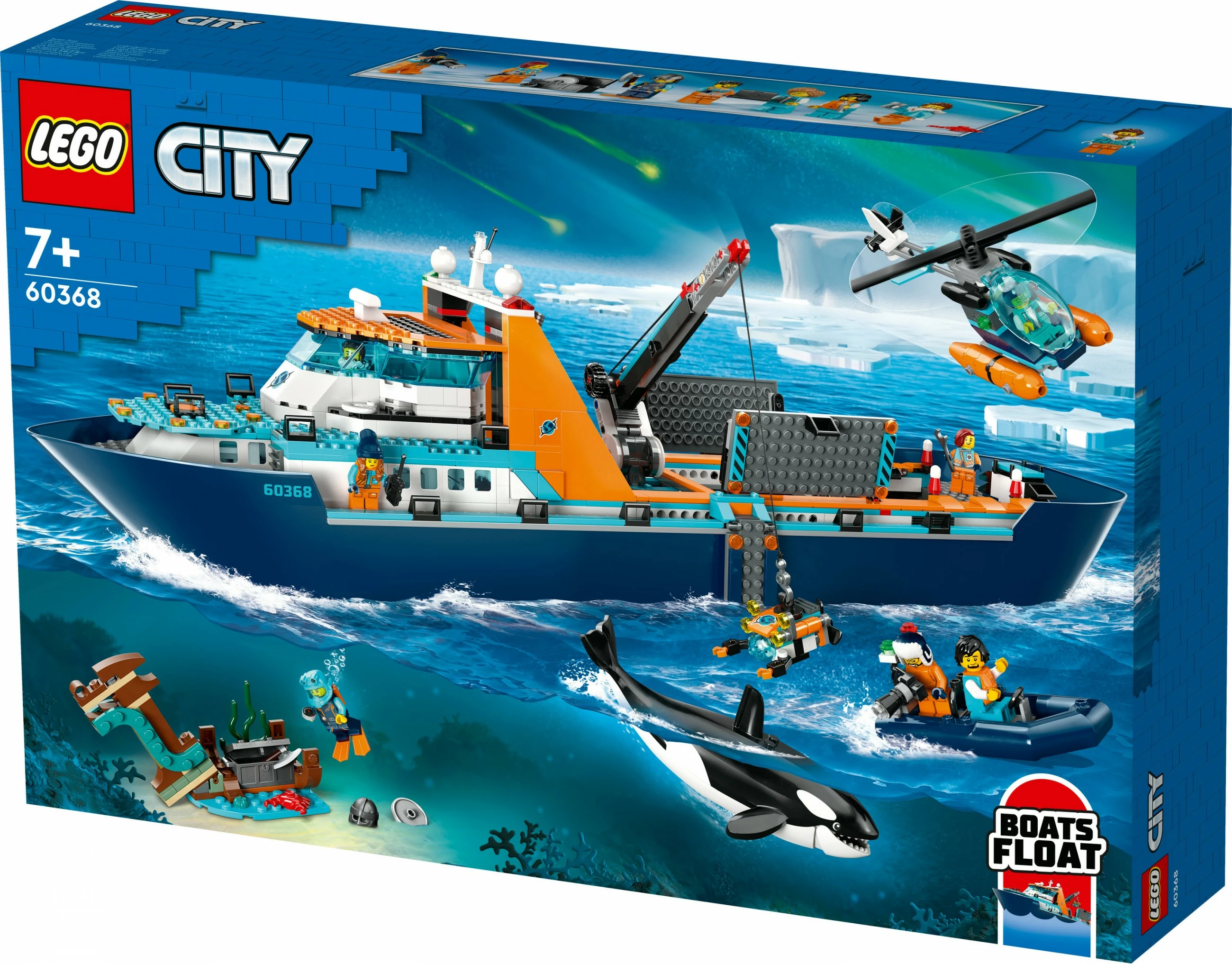 Set ndërtimi LEGO Arctic Explorer Ship, 815 pjesë, plastikë, shumëngjyrësh