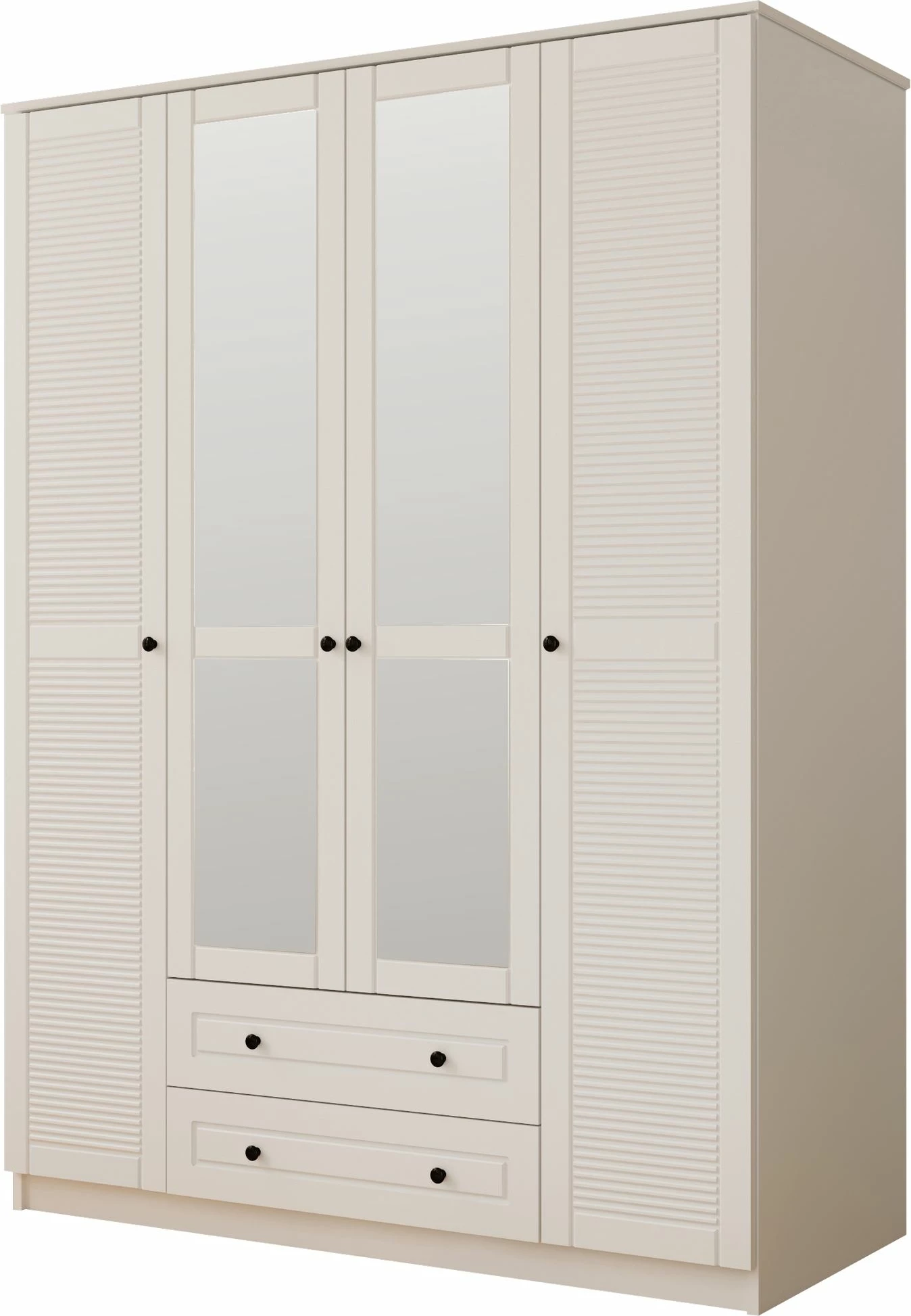 Dollap garderobe Skye Decor, ngjyrë e bardhë mat, Rb-063-03