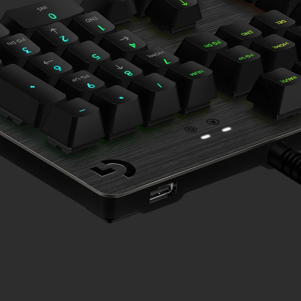 Tastierë mekanike Logitech G512 Carbon, GX Brown, RGB, QWERTZ, me kabllo, karbon