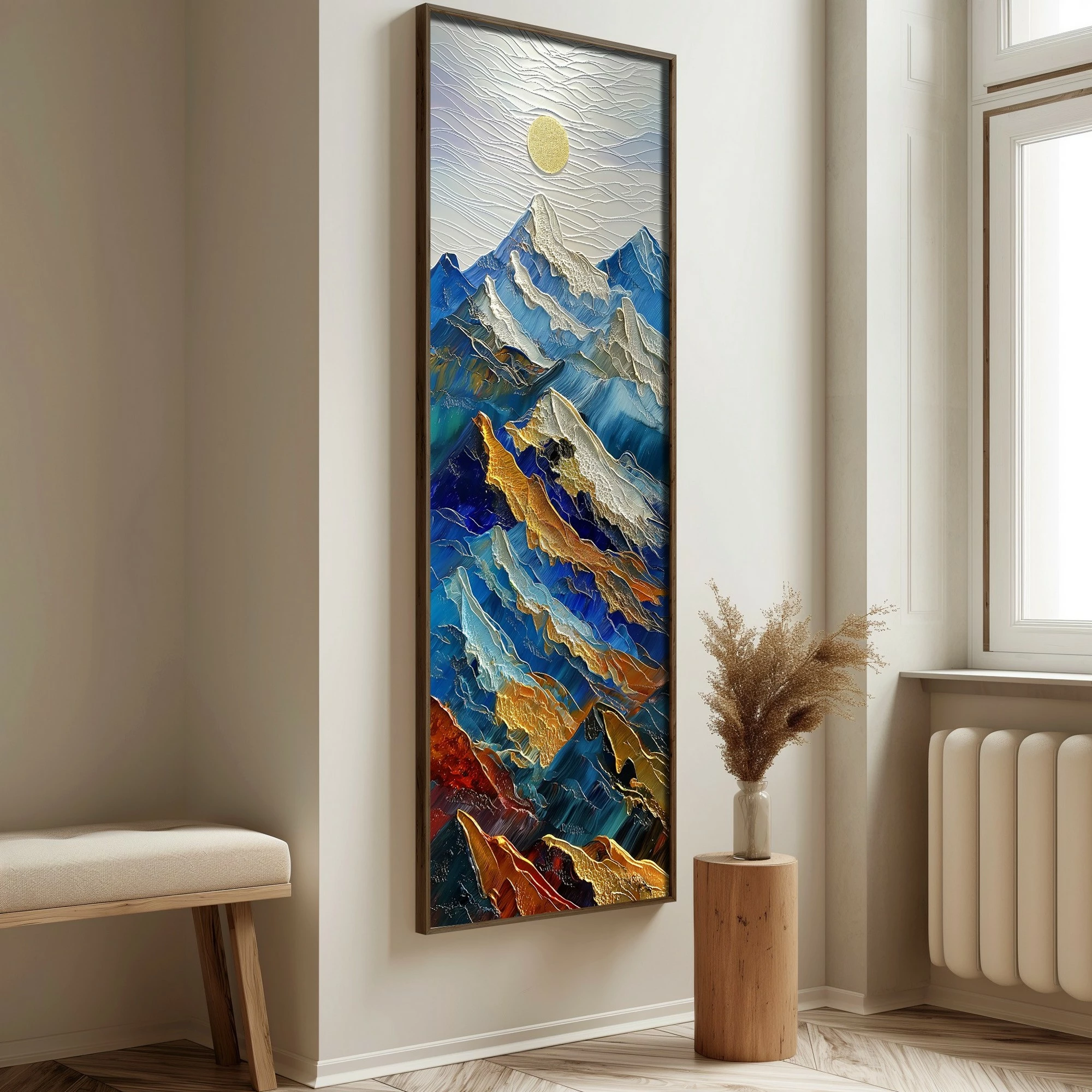 Pikturë dekorative me kornizë, MDF, shumëngjyrëshe, Wallity, LONG026-S/120-40