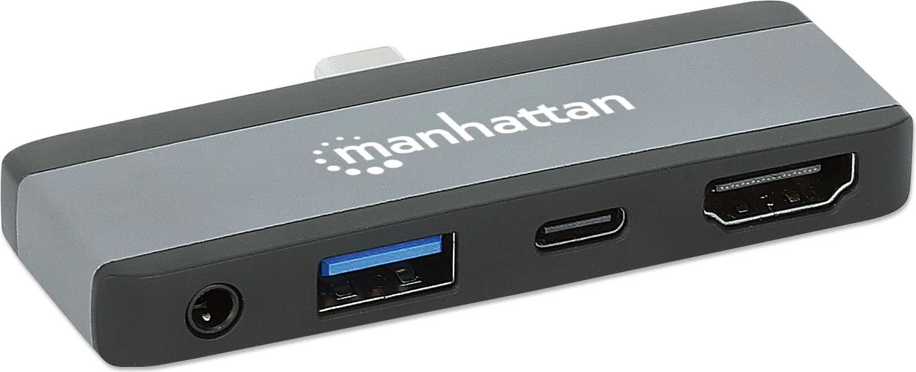 Docking station MANHATTAN USB-C PD 4-në-1, HDMI, gri