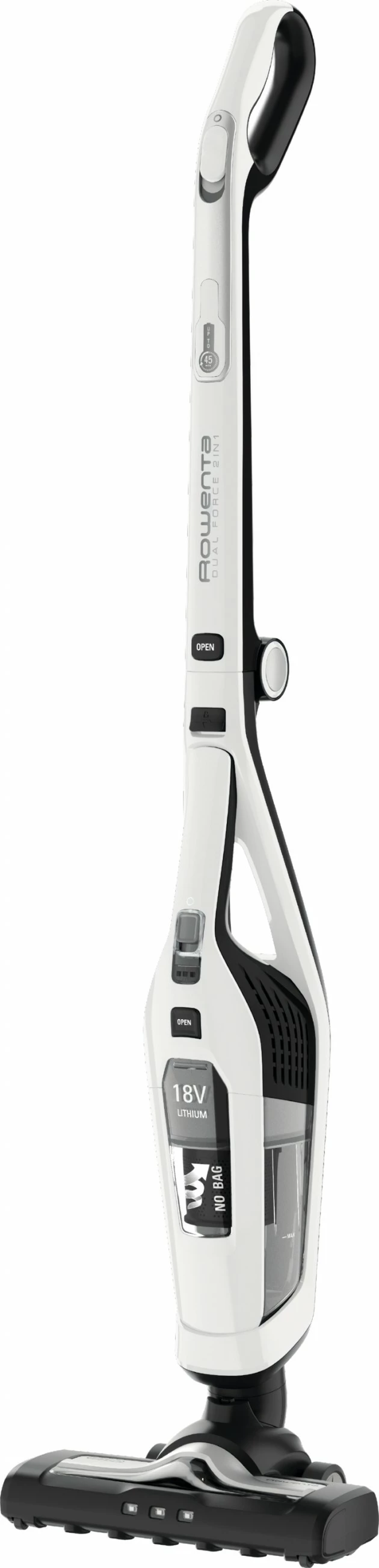 Fshesë me korrent pa kabllo Rowenta Dual Force 2-in-1 RH6737, 18V, e bardhë