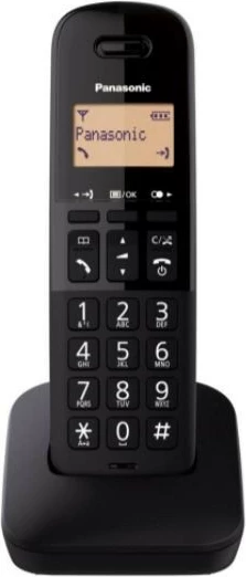 Telefon pa kabllo Panasonic KX-TGB612 Duo, i zi, set prej 2 copë