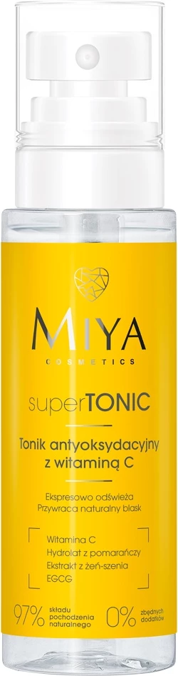 Tonik për fytyrë për femra Miya Cosmetics superTONIC antioxidant me vitaminë C, 100ml