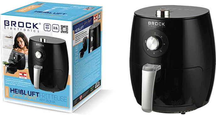 Fritezë me ajër Brock AFM 3501 BK 3.5L 1500W, e zezë