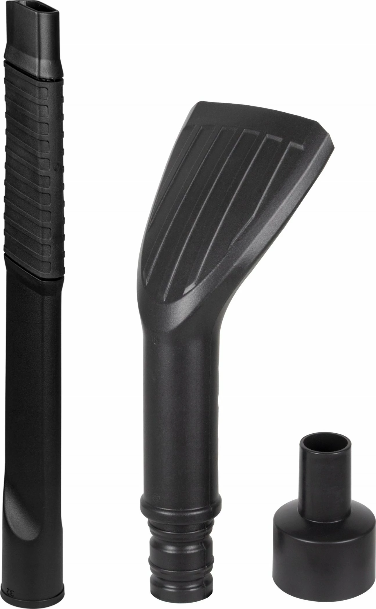 Set aksesorësh për pastrim veture DeWalt DXVA13-0801, 8 pjesë, zorrë 4.5 m (32 mm), 3 adaptera