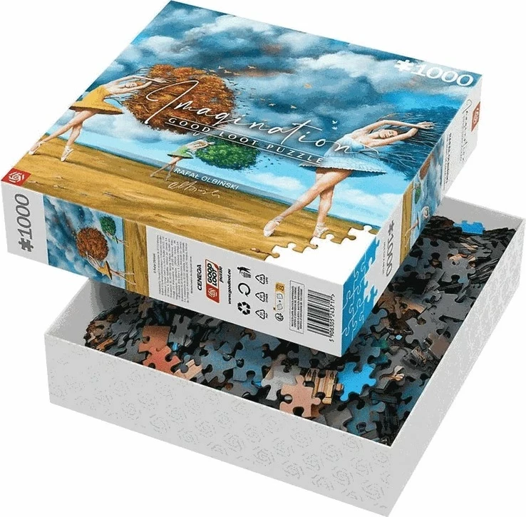 Puzzle Cenega Publishing Rafał Olbiński The Shape of Color Green, 1000 pjesë, Multikolor