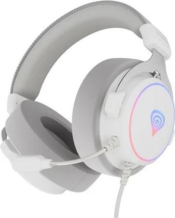 Kufje Genesis Neon 764 RGB, të bardha