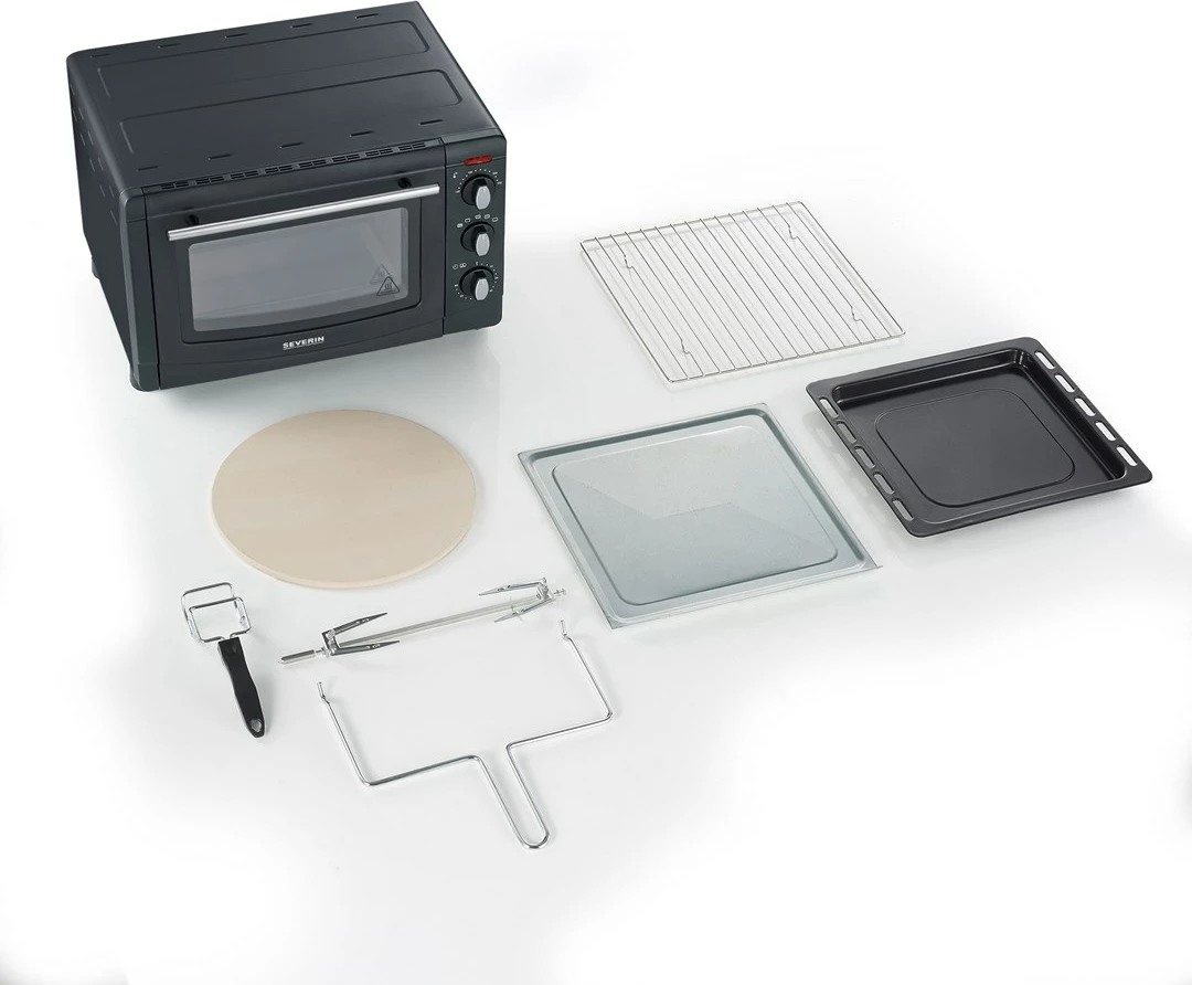 Mini furrë SEVERIN TO 2068, 20L, 1500W, e zezë