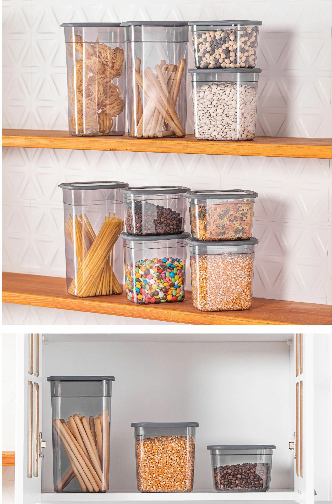 Set kuti për organizim (24 copë), Hermia Concept, BNMPOLYAR24-13232, ngjyrë antracit