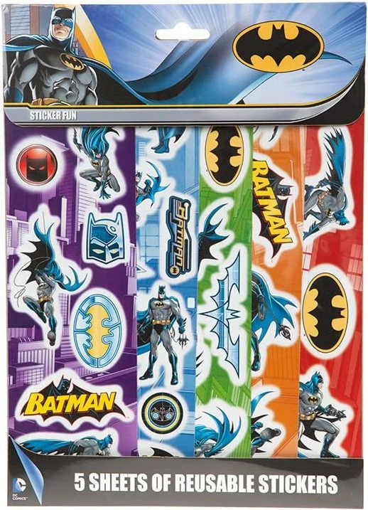 Stickerë DC Batman Pyramid International, 5 fletë të ripërdorshme, 29x21 cm