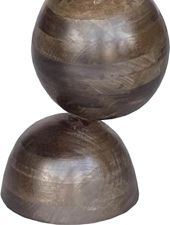 Tavolinë anësore Sedra Inart dru mango ngjyrë kafe D38x44cm