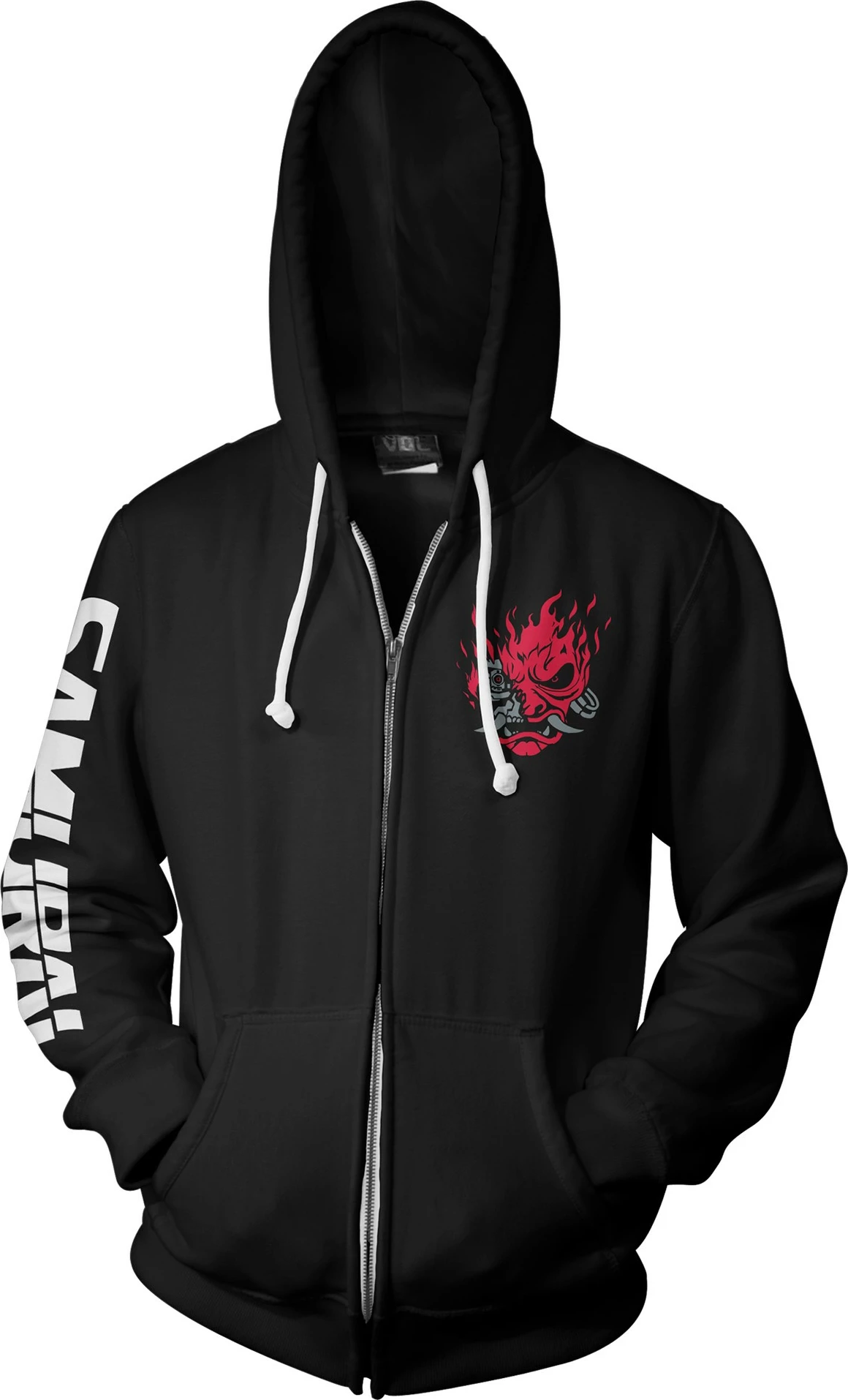Duks me kapuç me zinxhir Jinx Cyberpunk 2077 Biggest Fan, madhësia S, e zezë