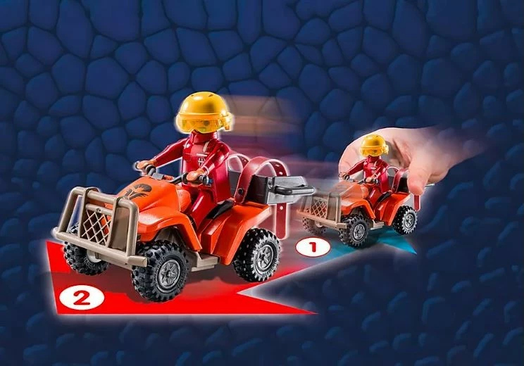 Set lodrash Playmobil Dragons: The Nine Realms Icaris Quad & Phil 71085, 28 pjesë