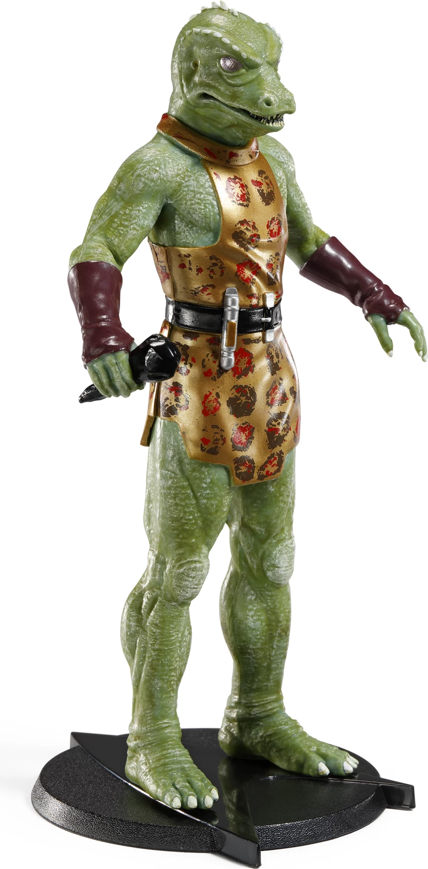 Figurë koleksionuese NOBLE COLLECTION Bendyfigs Gorn 19 cm me stendë dhe armë