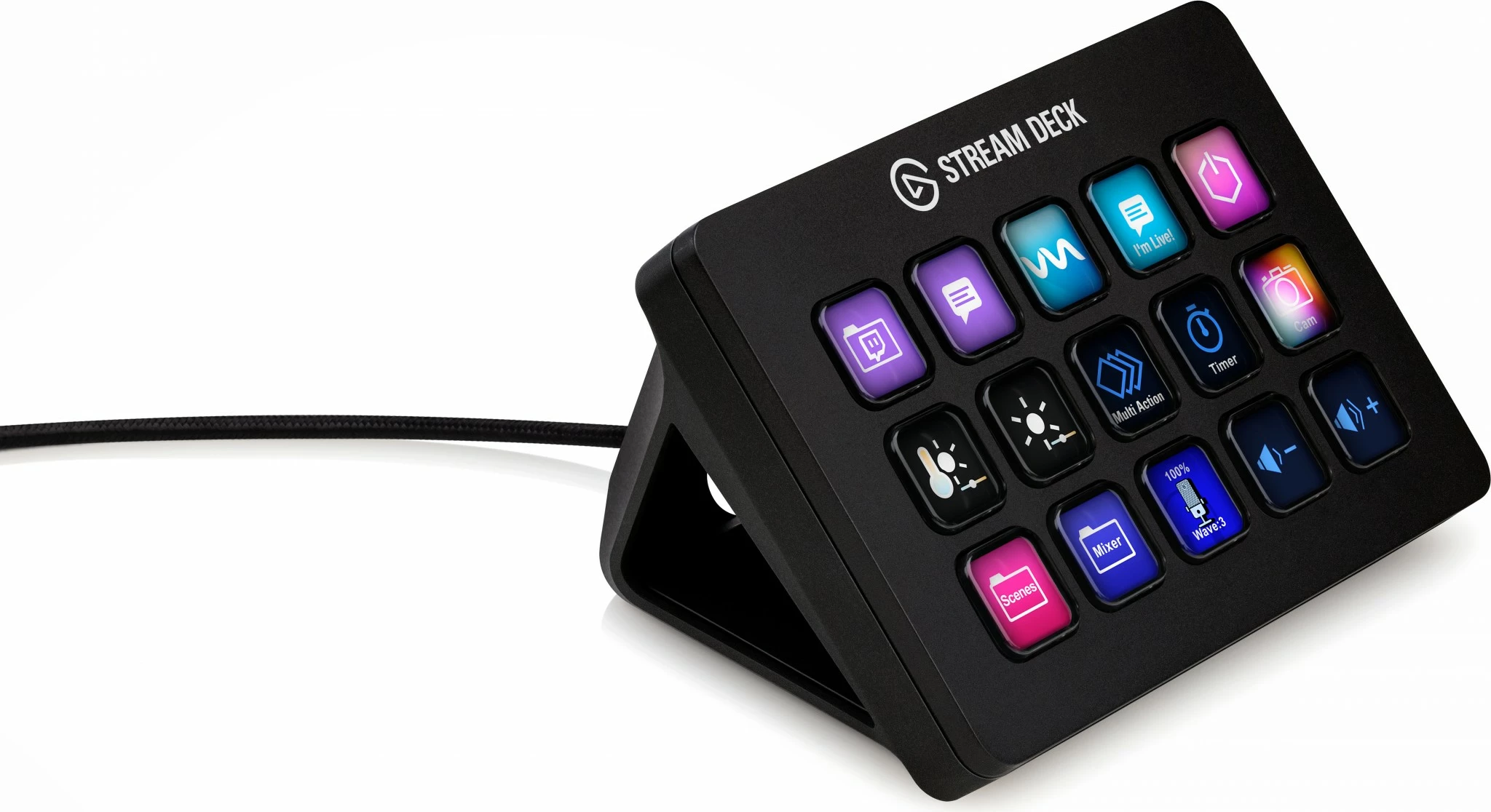 Kontroller Elgato Stream Deck MK.2, 15 butona, 118mm, 84mm, e zezë