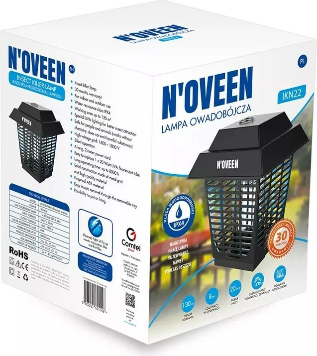 Llambë insekticide N'oveen IKN22 IPX4 Professional Lampion