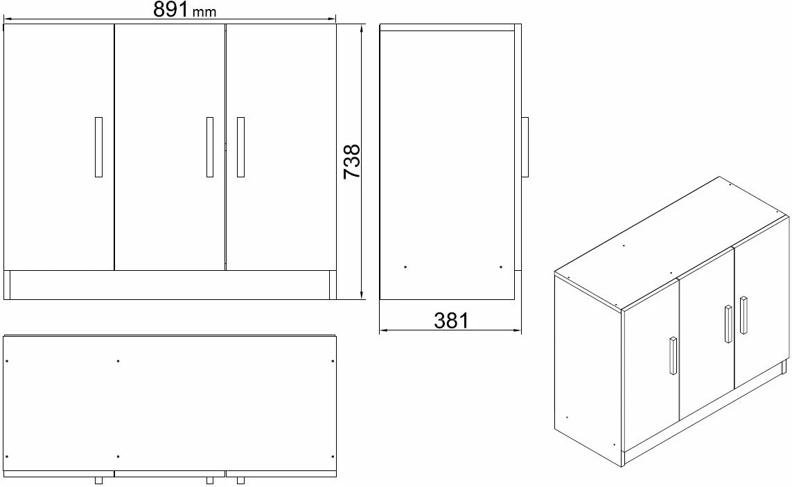 Set mobiljesh për zyre Hanah Home, Vo16-Ba