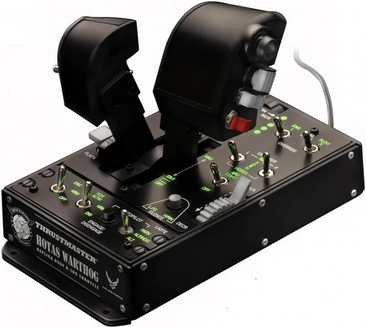 Leva gazi Thrustmaster HOTAS Warthog Dual Throttle, për PC, e zezë