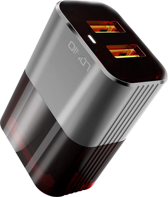 Karikues muri LDNIO A2206, 2x USB, 2.4A (12W), me kabllo USB-C