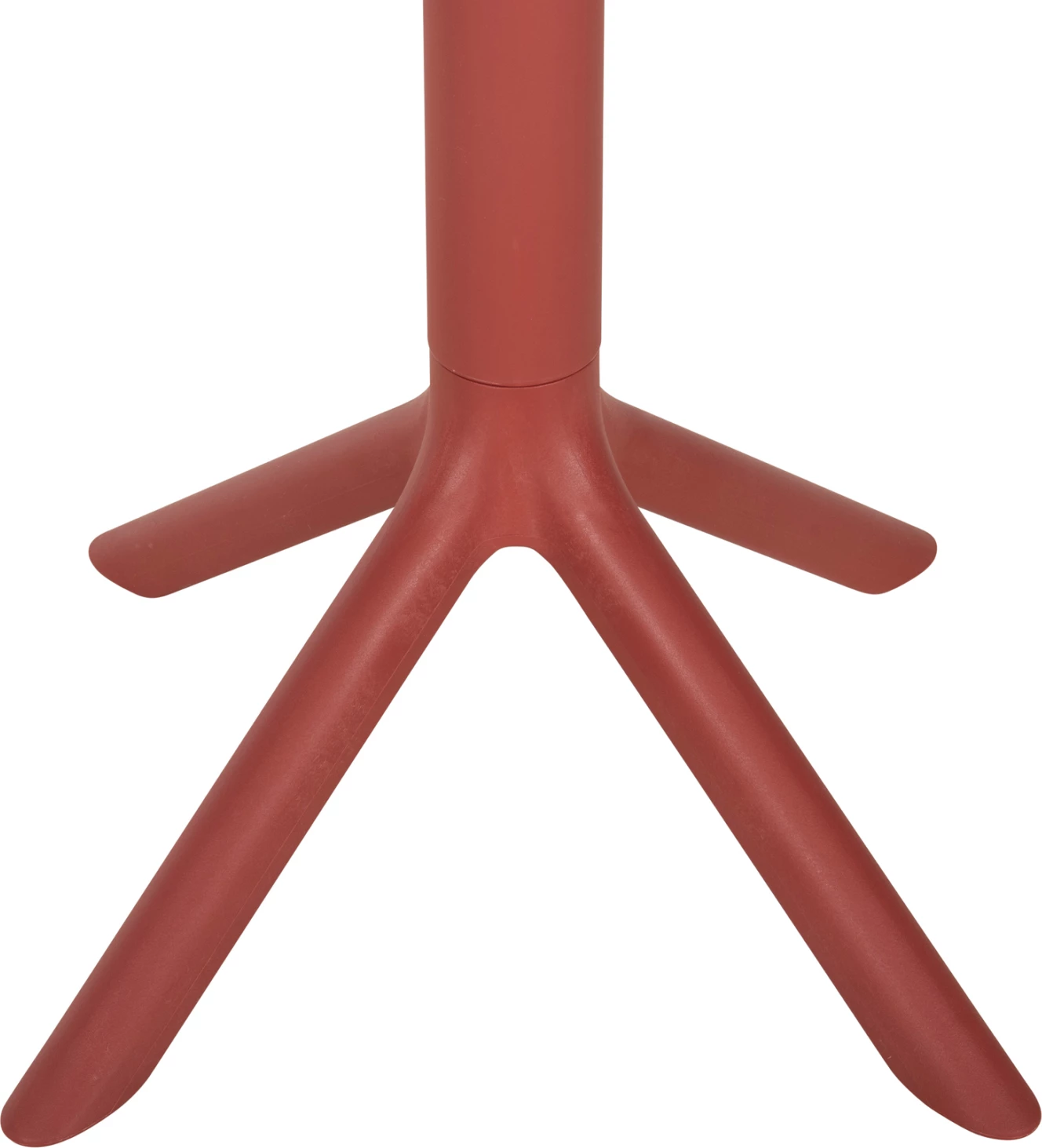 Tavolinë e rrumbullakët polipropileni, ngjyrë e kuqe, TERRIN FH6124.16, Φ61x77Hcm